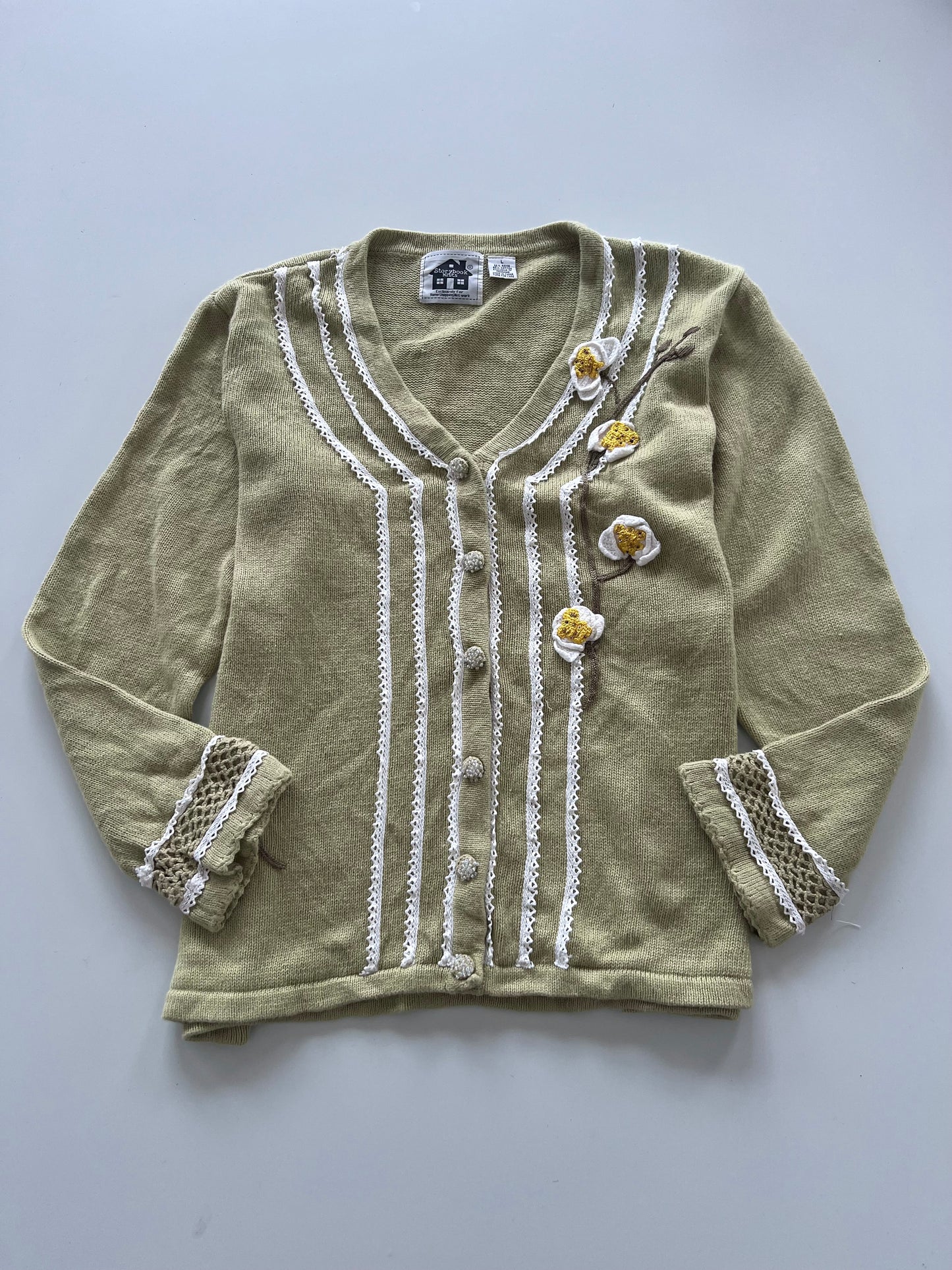 Story Book Knits Embroidered Sweater-Bust 48