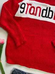 Red Half Zip Up Soft Sweater - Bust 42 to 46