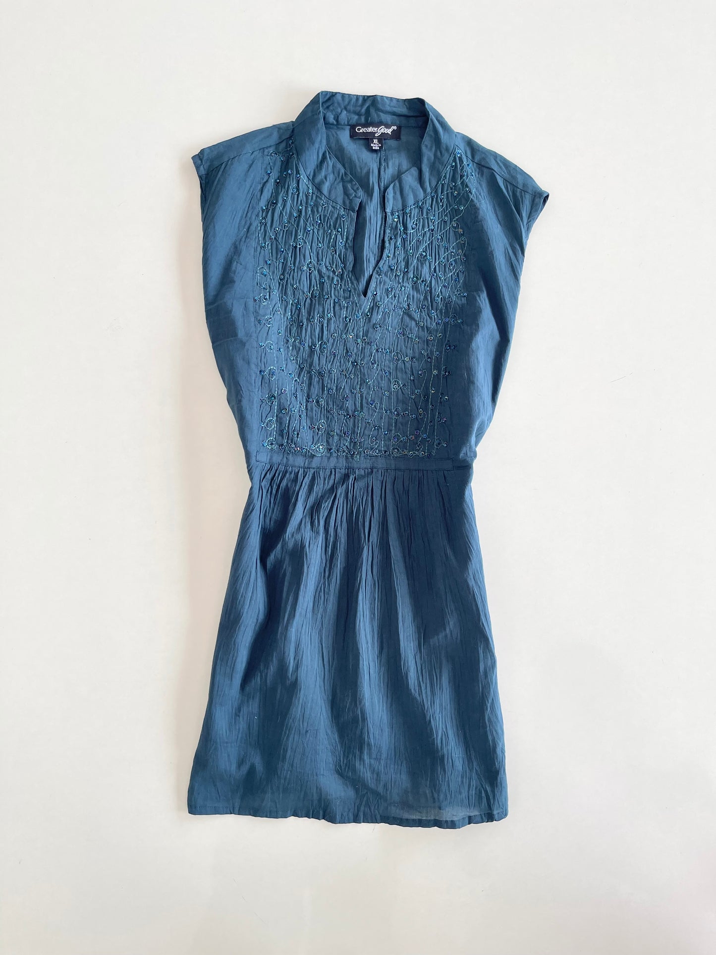 Greater Good 100% Cotton Embroidered Top-Bust  50