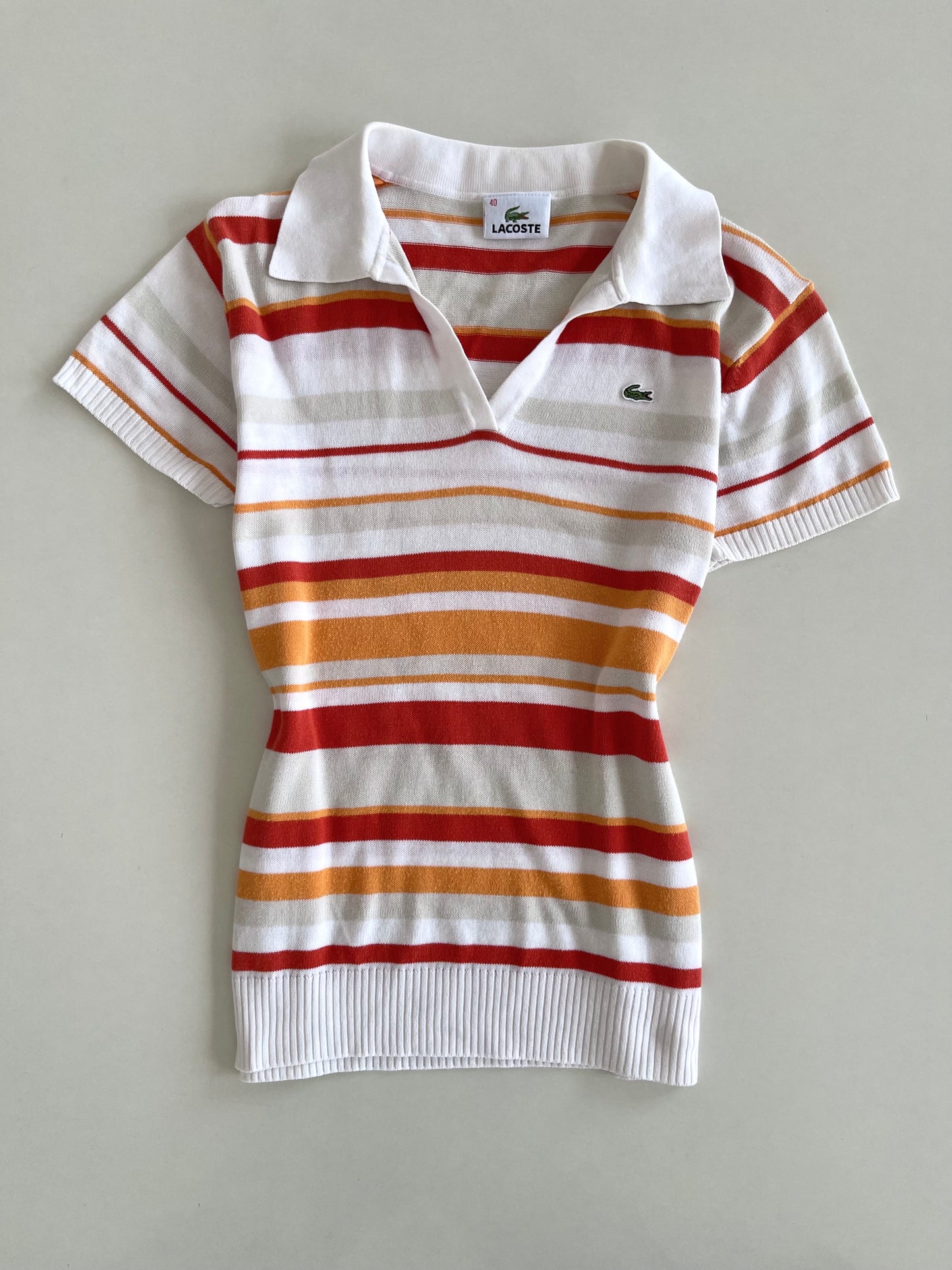 Lacoste 100% Cotton Vintage T-Shirt-Bust 32 to 34