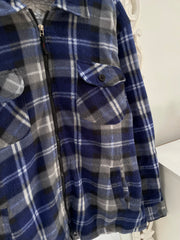 Thick Warm Sherpa Shacket-Chest 48