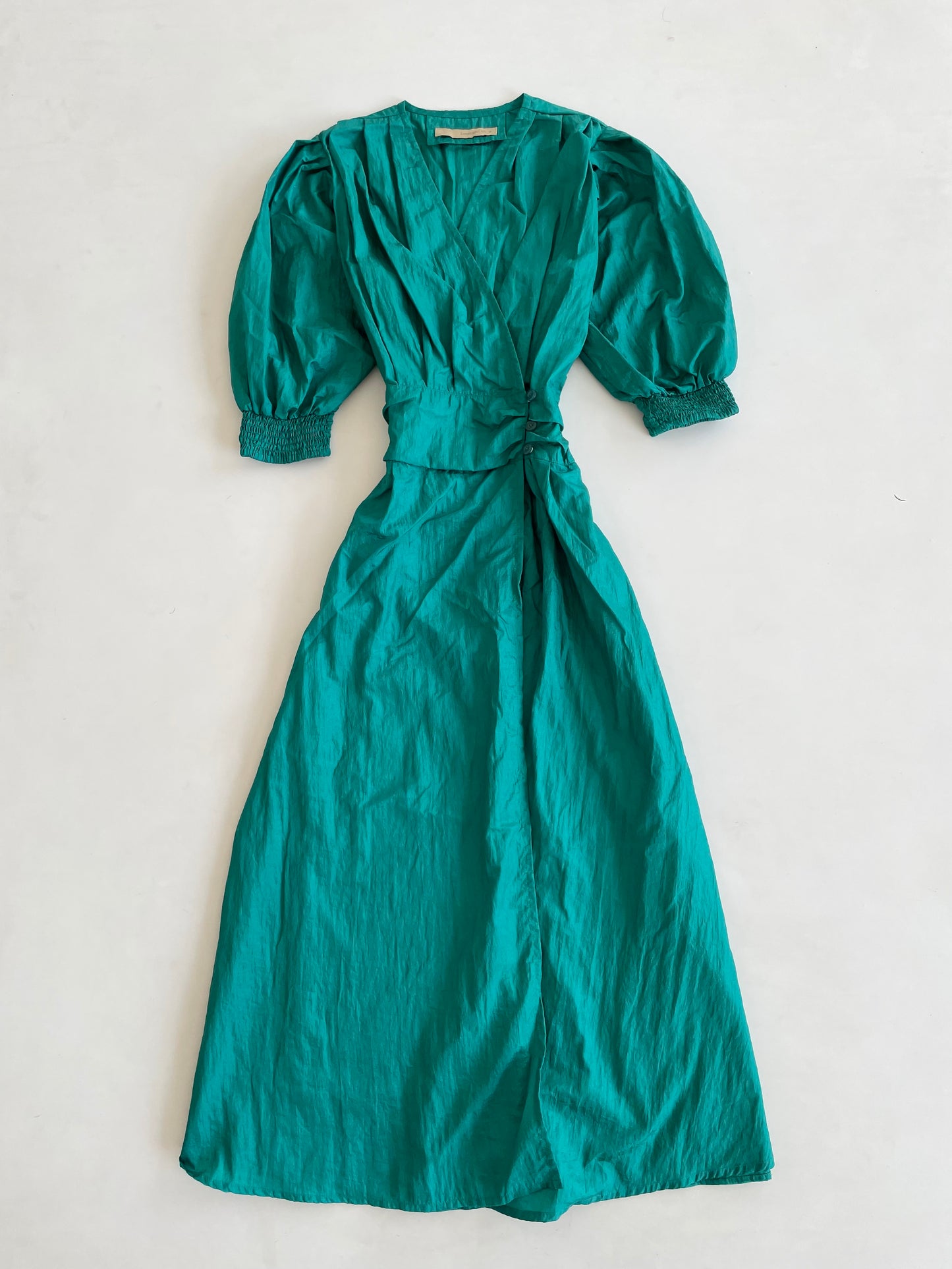 Leonard St. Vintage Emerald Dress-Bust 34