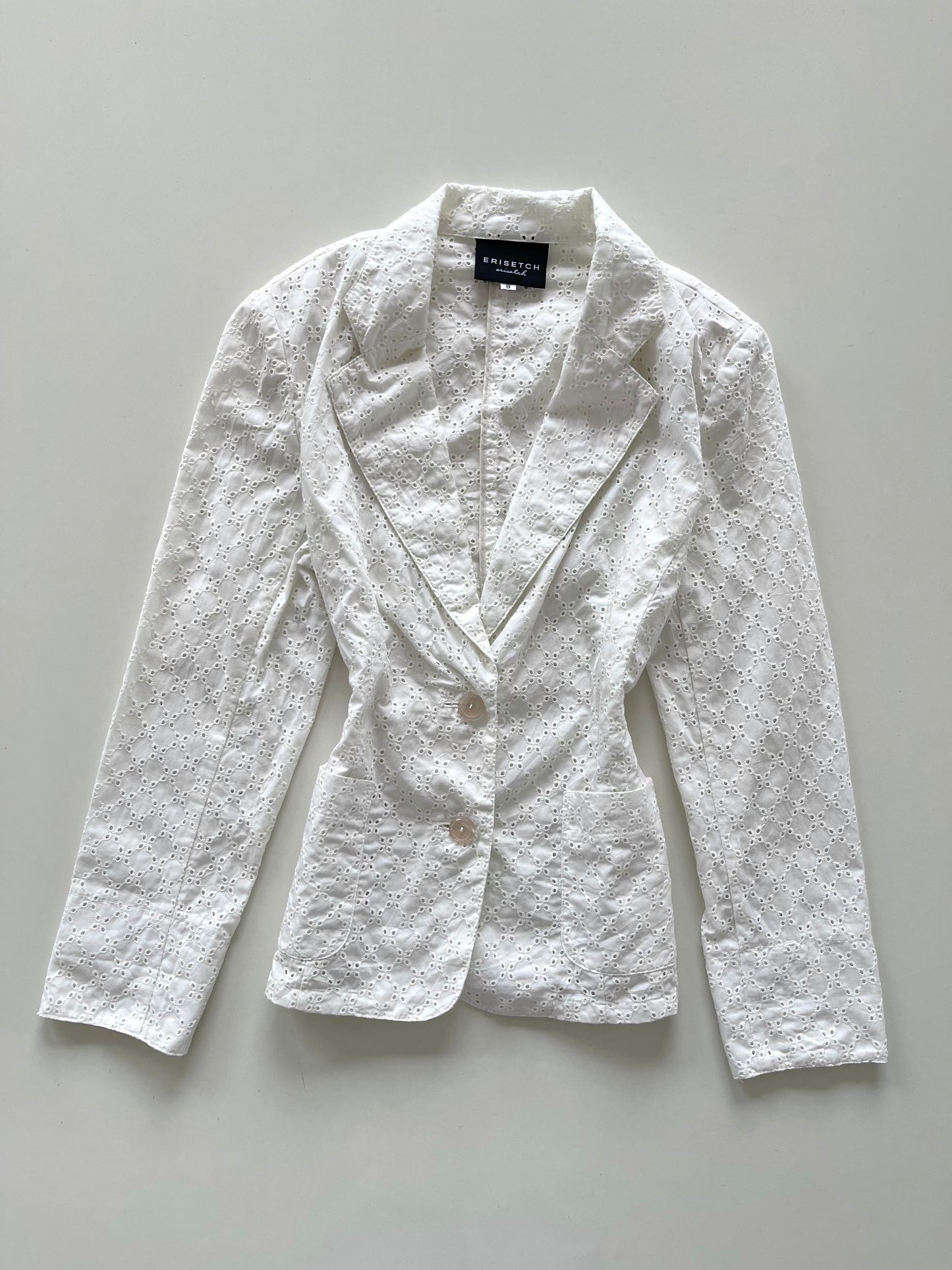 Erisetch Eyelet Blazer-Bust 38
