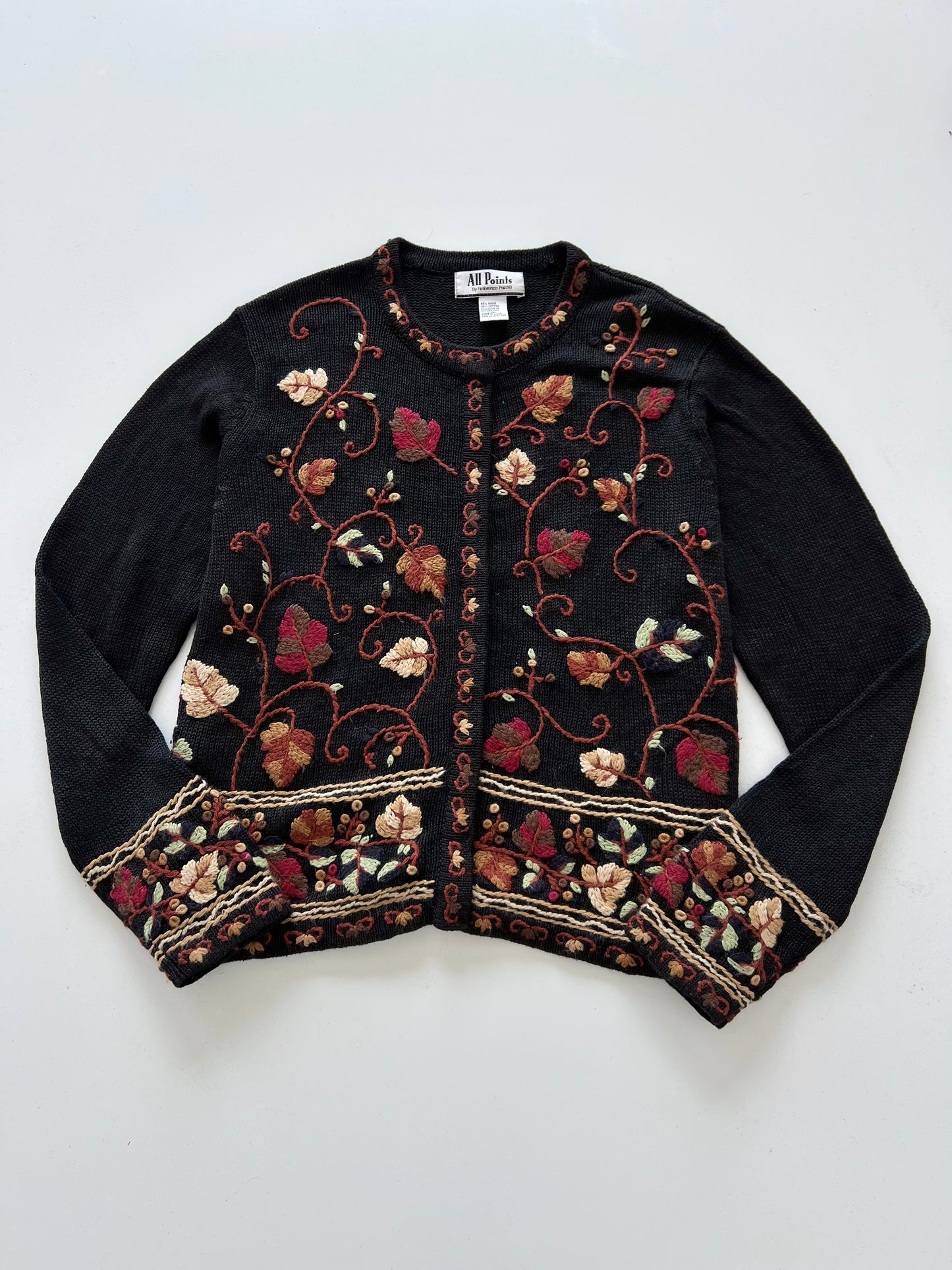 All Points Embroidered Sweater-Bust 48