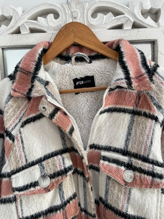 Fleece Lined Super Thick Shacket-Chest 40