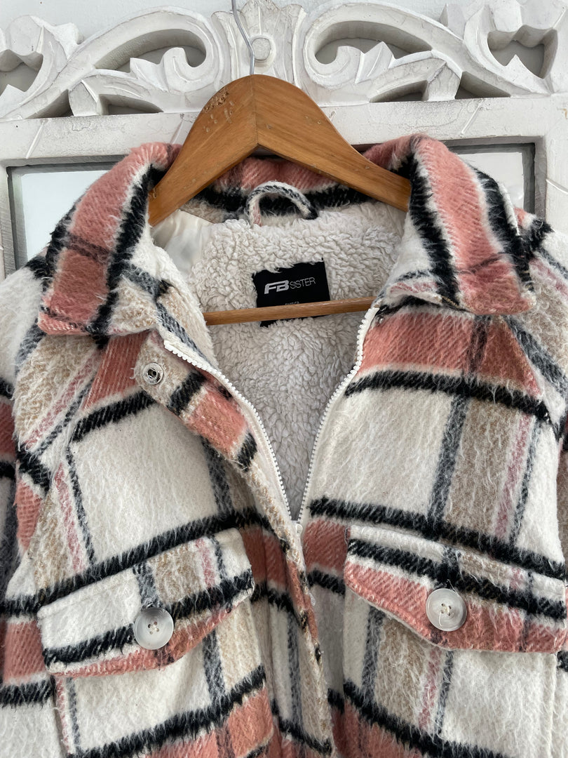 Fleece Lined Super Thick Shacket-Chest 40