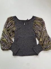 Chezcoco Puff Sleeve Top-Bust 32 to 34