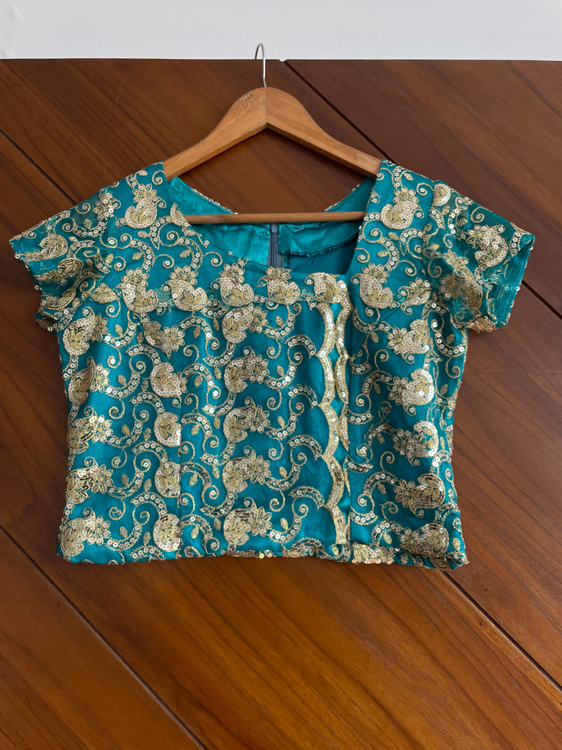 Vintage Sequin Lehenga & Choli-Bust 36 Waist 28 to 32