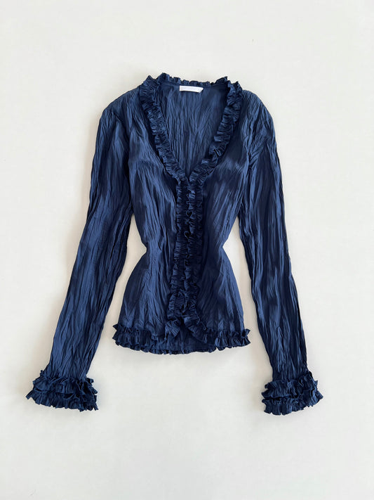 Vintage Ruffle Top-Bust 34