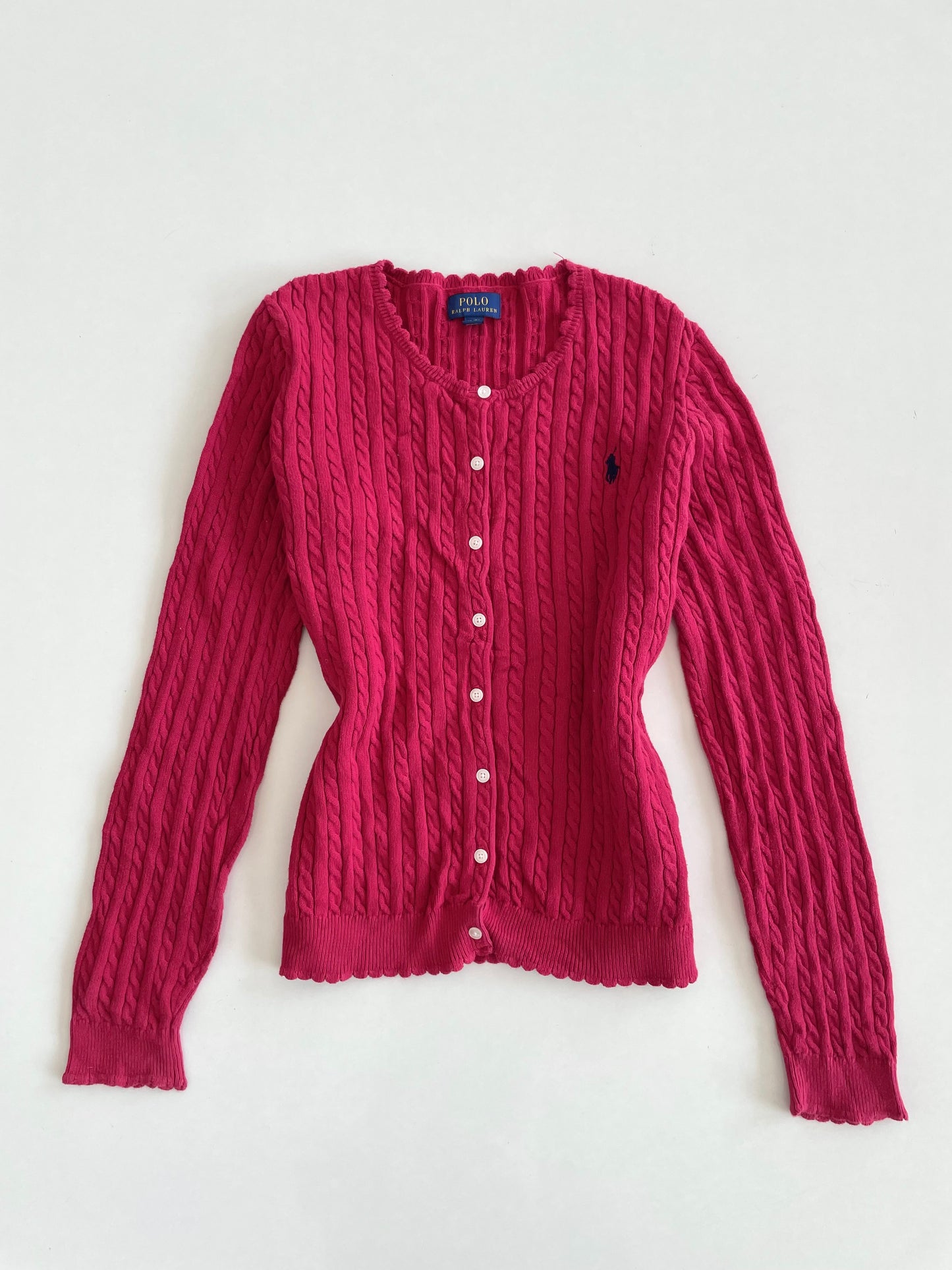 Ralph Lauren 100% Cotton Vintage Cardigan-Bust 34 to 36