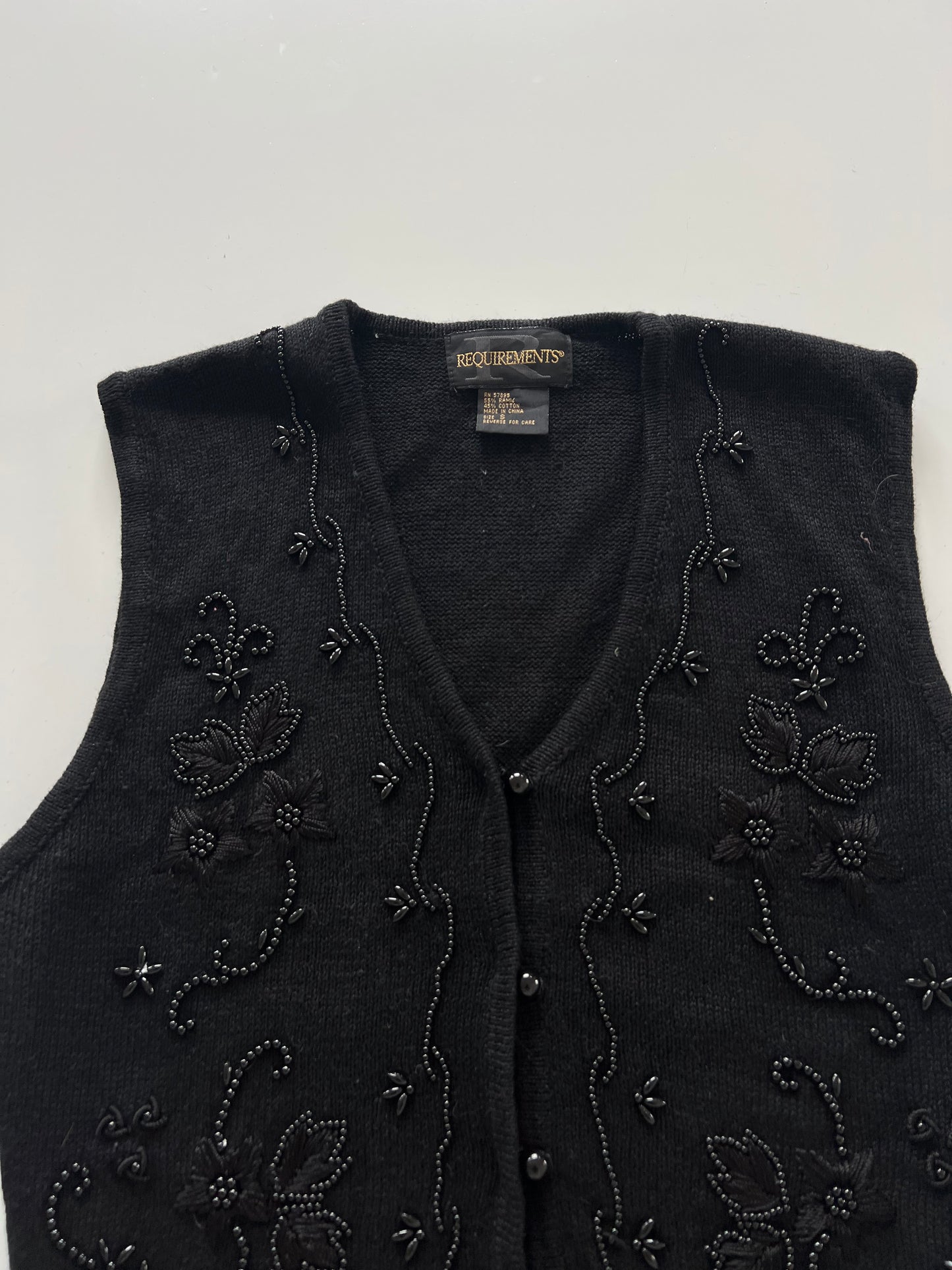 Requirements Embroidered Sweater-Bust 36