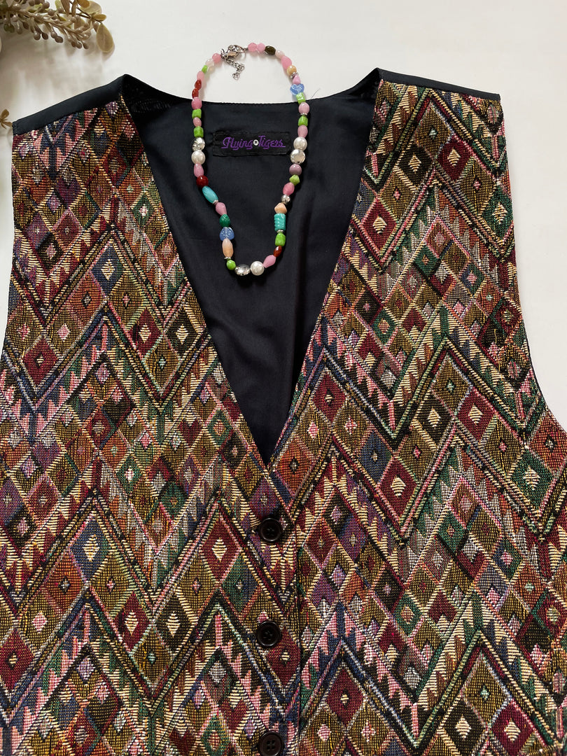 Tapestry Vintage Waistcoat-Bust 38