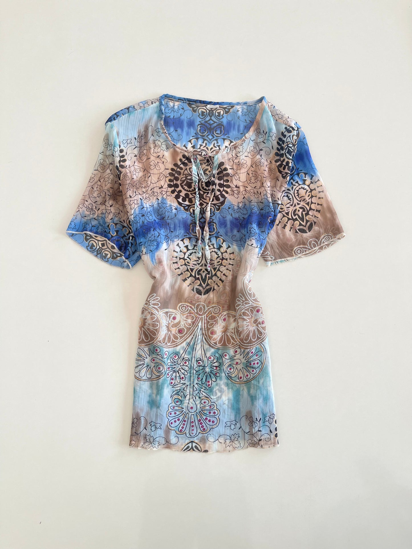 Vintage Sheer Top-Bust 46