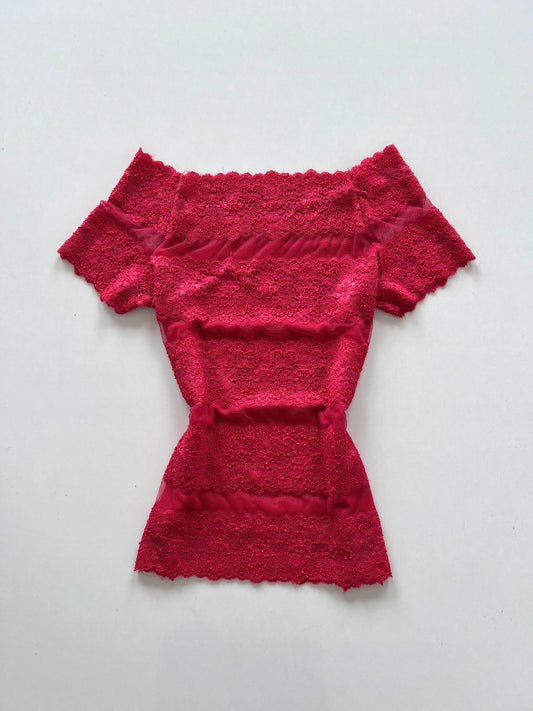 Lacy Vintage Top-Bust 34 to 36