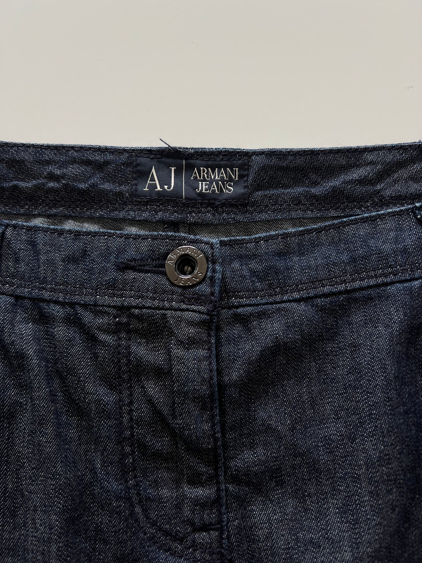 Armani Jeans Vintage Denim Skirt-Waist 36