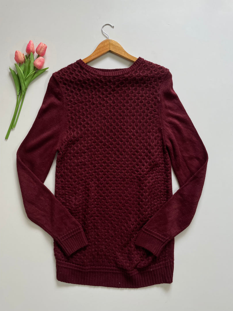 SPAO MAROON KNIT - BUST 34 TO 38