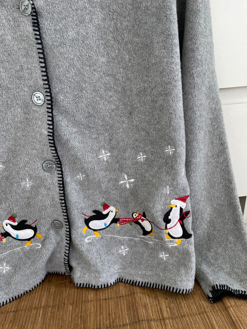 Stephanie Rogers Embroidered Christmas Sweater-Bust 44