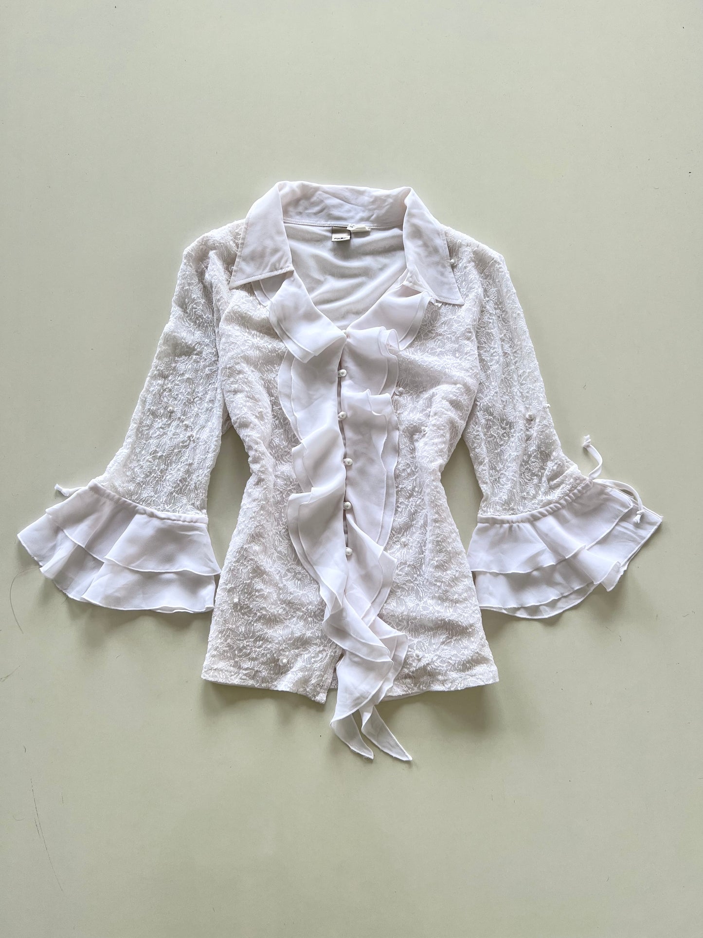 Stenau Ruffle & Lace Top-Bust 40 to 42