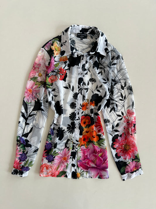Mary Katrantzou Sheer Shirt-Bust 42