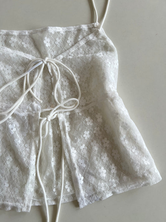Lace Sheer Top-Bust 34