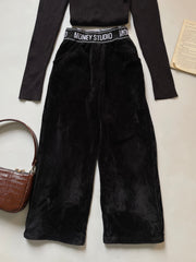 Corduroy Inner Fleece Warm Pants-Waist 26 to 28