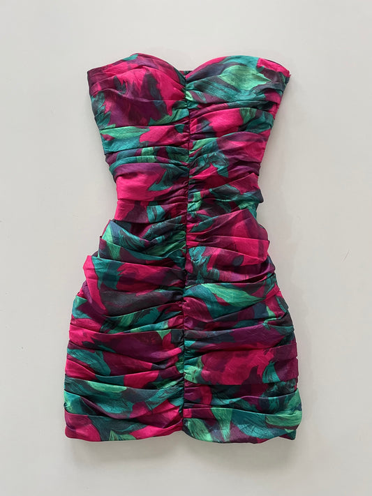 Floral Vintage Tube Dress-Bust 30