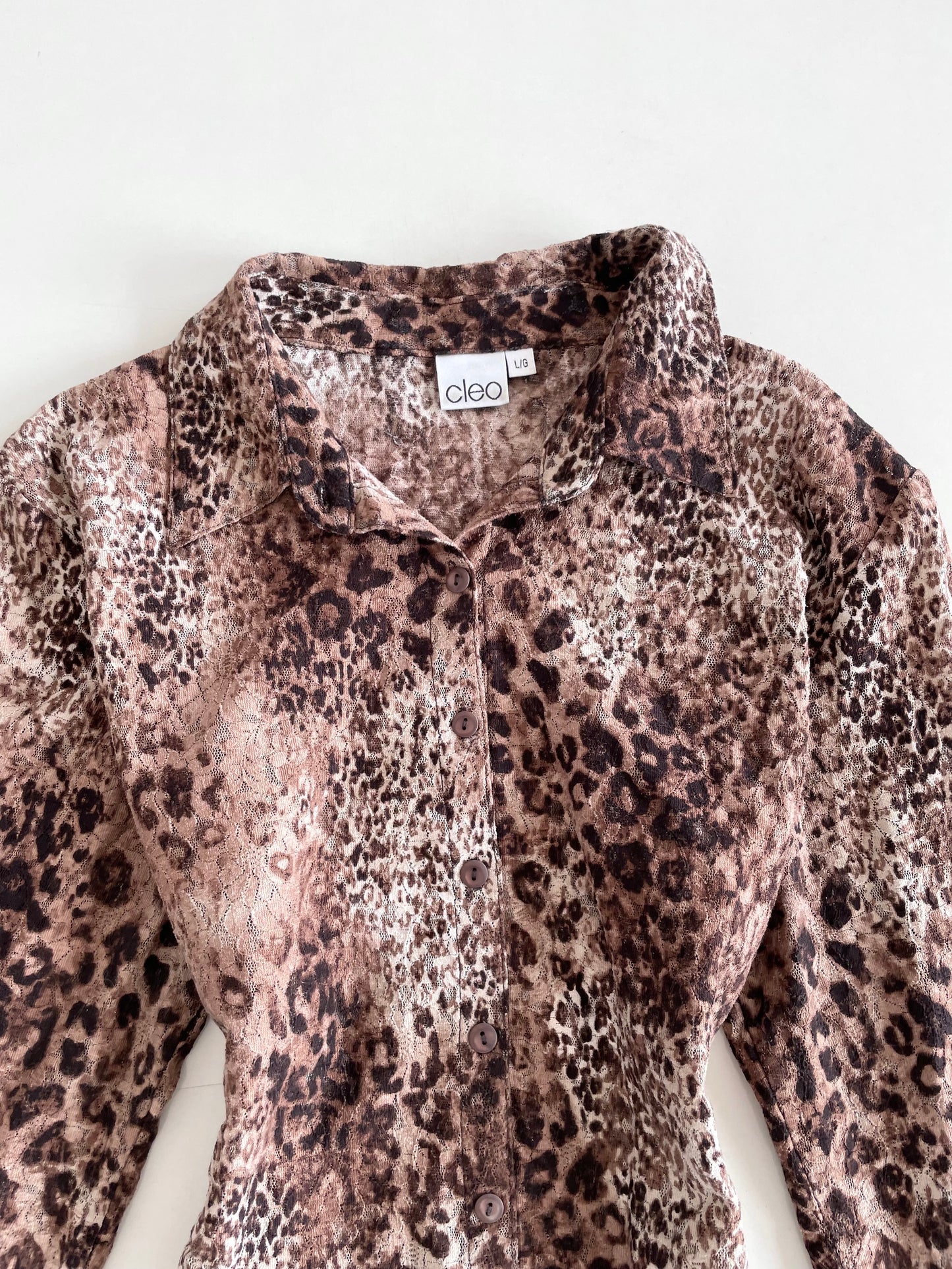 Cleo Animal Print Shirt-Bust 42