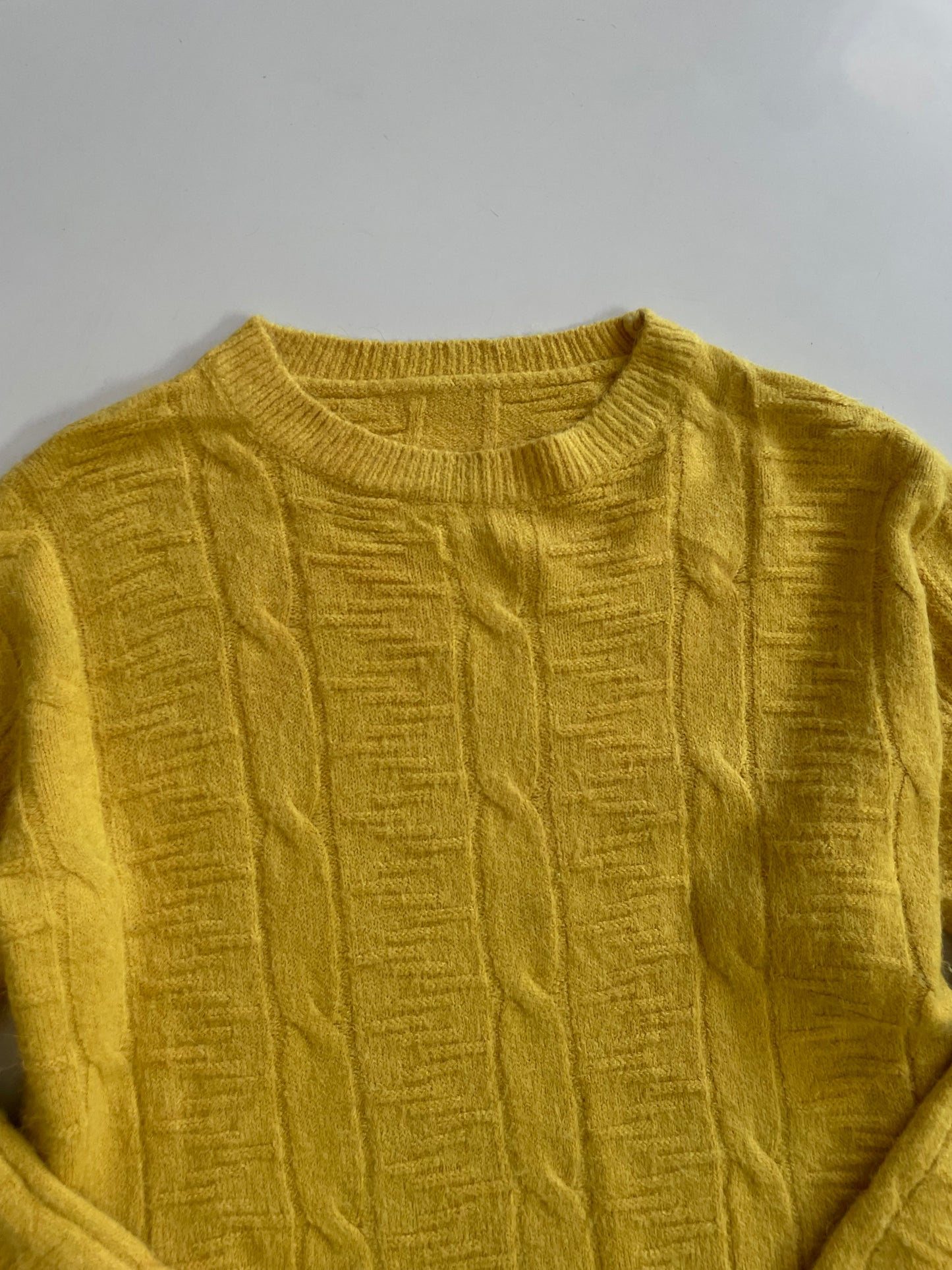 YELLOW KNIT SWEATER BUST-38 to 44