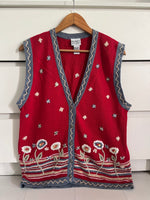 Load image into Gallery viewer, Koret City Blues Embroidered Sweater Vest-Bust 40
