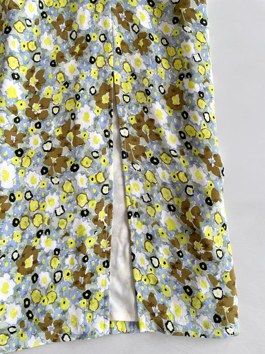 Floral Slit Skirt-Waist 26