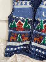 Load image into Gallery viewer, Bobbie Brooks Vintage Christmas Sweater Vest-Bust 40
