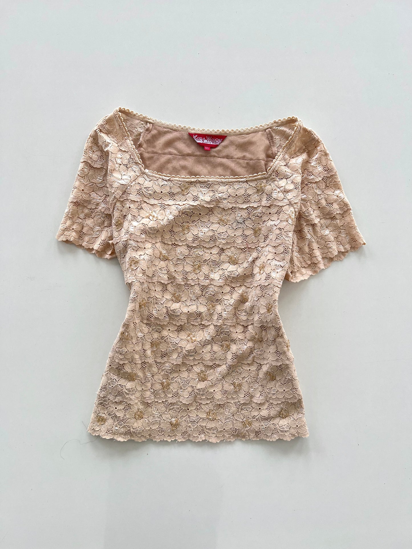 Kev Wear Lace Vintage Top-Bust 36 to 38