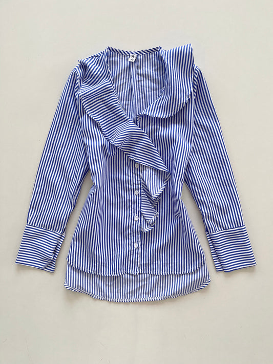Ruffle Striped Top-Bust 38