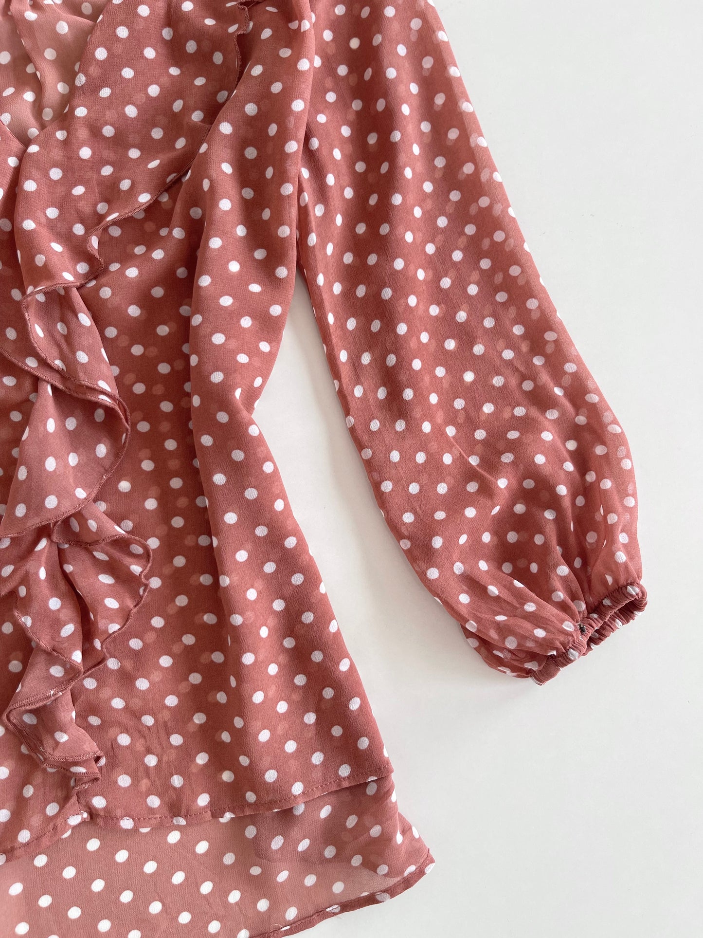 Zara Polka Dot Sheer Top-Bust 38