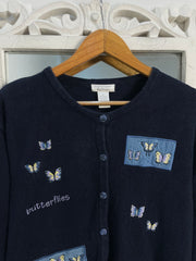 Christopher&Banks Embroidered Sweater-Bust 44