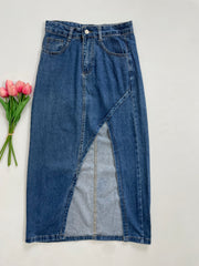 Long Denim Skirt-Waist 28