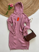 Load image into Gallery viewer, Hooded Pink Warm Winter Dress - Bust 44 to 46
