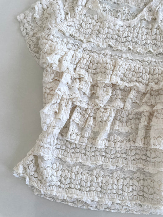 Sheer Lace Top-Bust 30 to 32