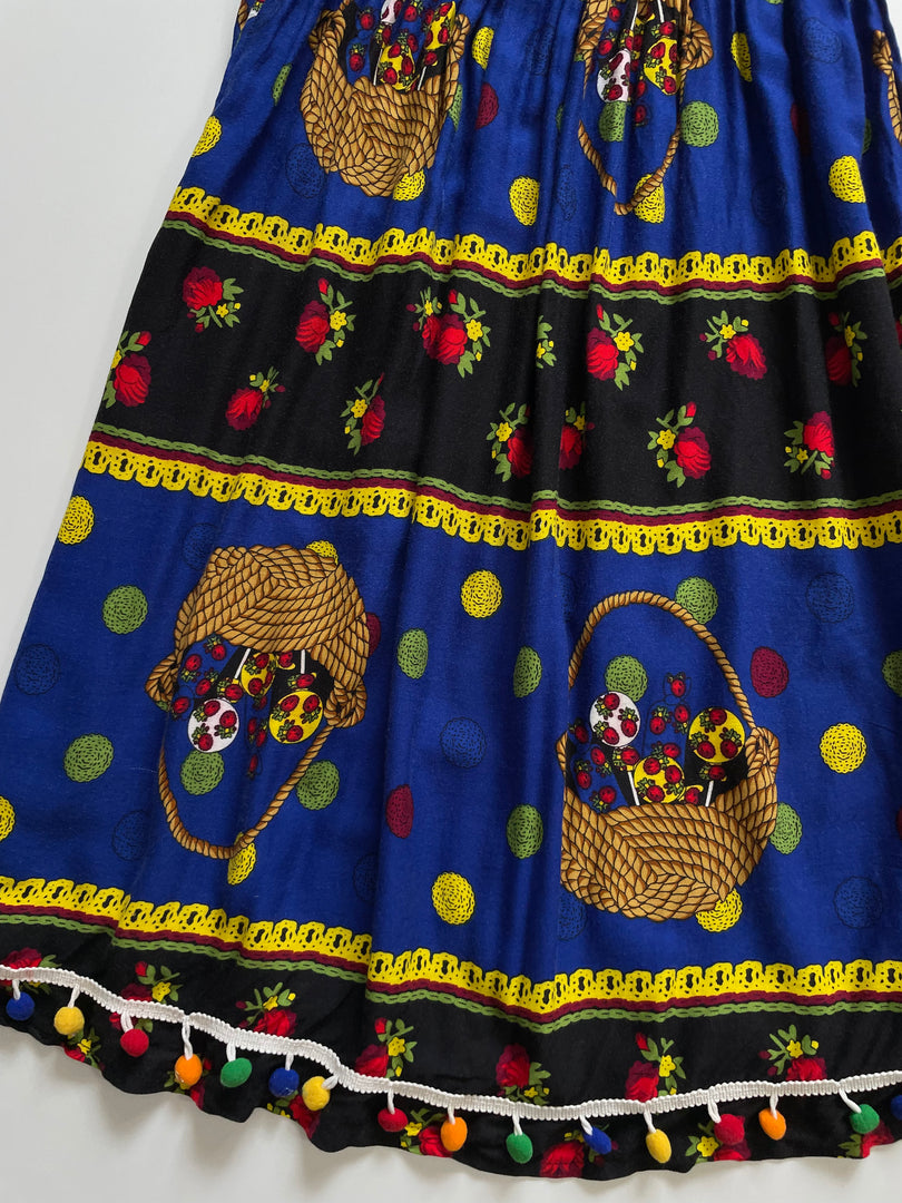 Blue Basket Skirt-Waist 24 to 26