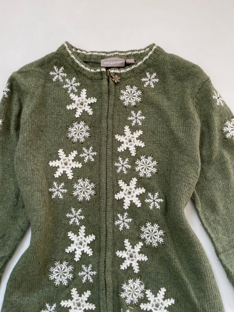 Croft & Barrow Embroidered 
Christmas Sweater-Bust 38