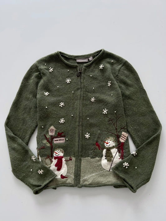 Croft&Barrow Embroidered Christmas Sweater-Bust 38