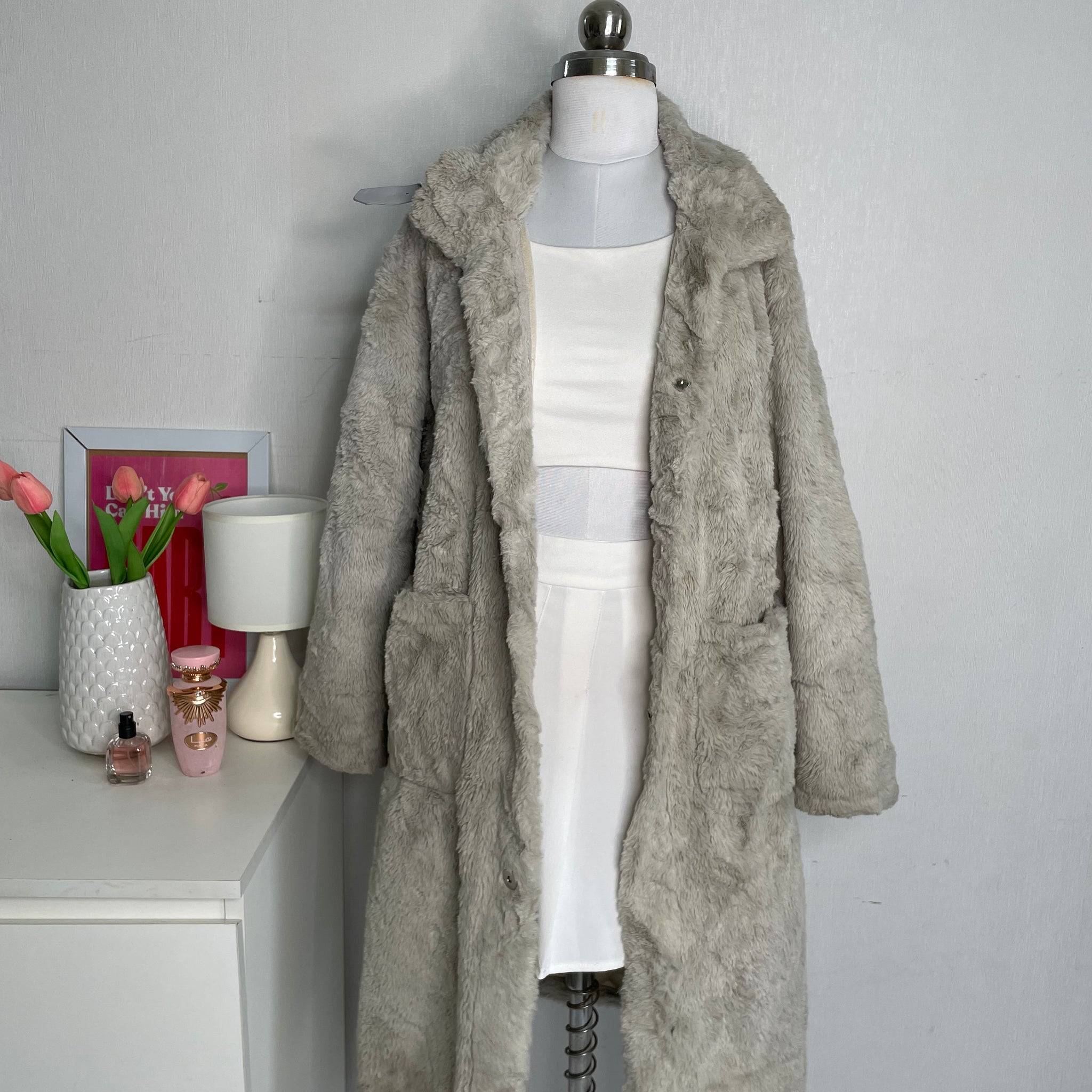 OCTOBER MIST FUR COAT - BUST 38