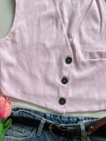 Load image into Gallery viewer, Bershka Baby Pink Waistcoat-Bust 36
