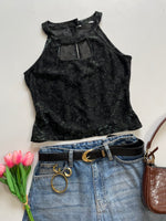 Load image into Gallery viewer, Rose Shimmer Top-Bust 32 to 34
