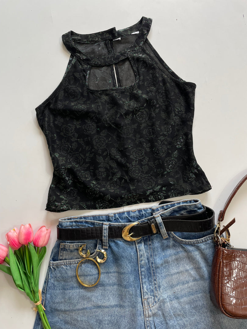 Rose Shimmer Top-Bust 32 to 34