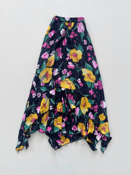 Puszta Asymmetric Vintage Skirt-Waist 26 to 32
