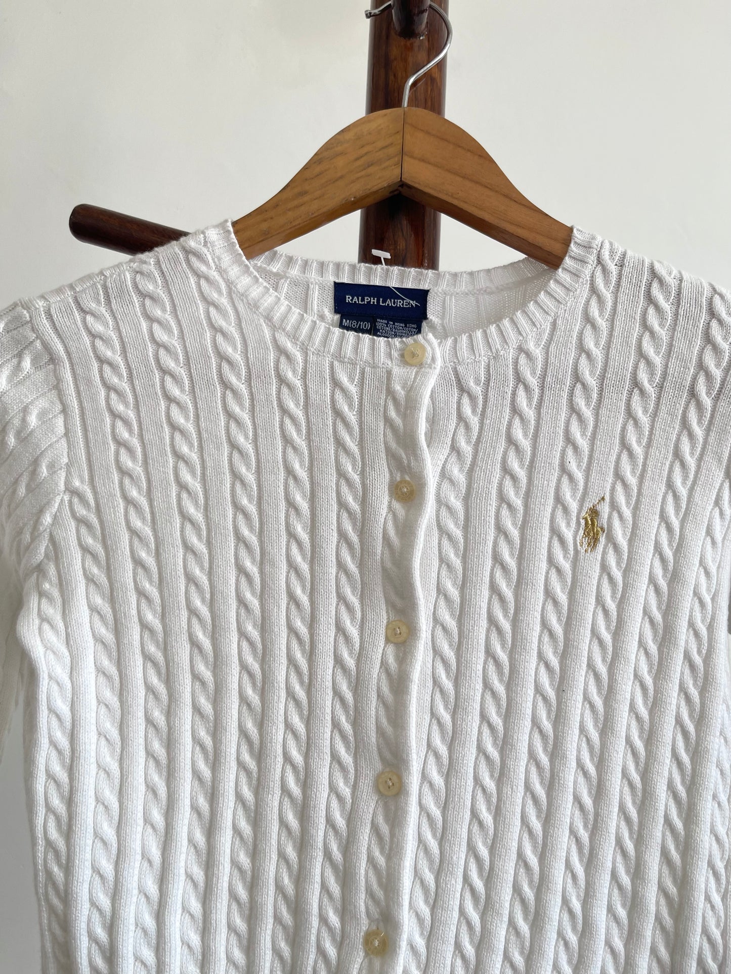 Ralph Lauren 100% Cotton Vintage Cardigan-Bust 30