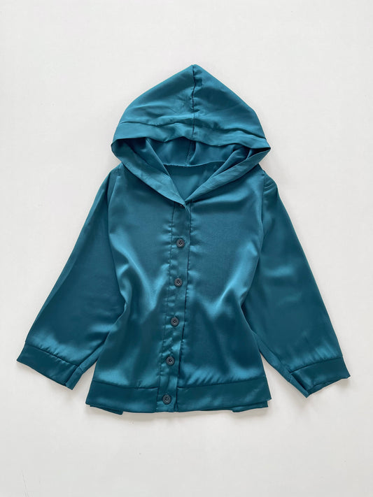 Satin Hooded Shirt-Bust 48