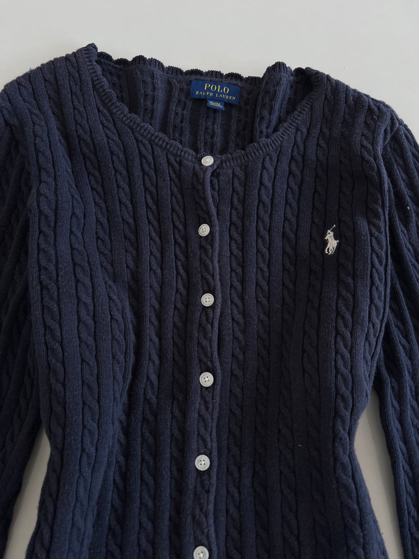 Ralph Lauren 100% Cotton Vintage Cardigan-Bust 38 to 40