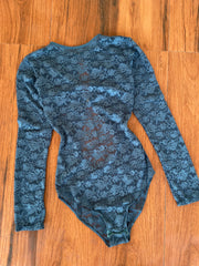 Lace Sheer Bodysuit-Bust 32 to 34